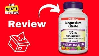 Webber Naturalsﾮ Magnesium Citrates High Absorption 150 mg 120 Capsules - Review