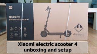 Xiaomi Electric scooter 4  unboxing and setup 2023