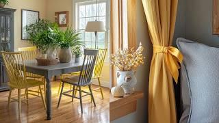  Stylish DIY in Yellow & Gray | Repurposed Decor for an Elegant Vintage Farmhouse Makeover