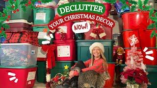 Declutter Your Christmas Decor NOW! Stress Free Holidays