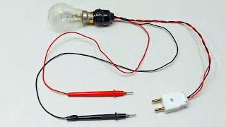 how to make, series testing lamp very simple, Electric Test lamp, series bulb, make Series Test Lamp