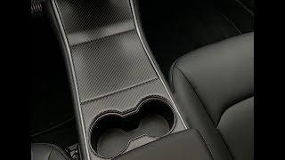 Carbon Fiber Molded Center Console Cover for Tesla Model 3 from RPM TESLA