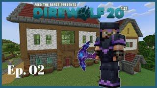 Direwolf20 1.21 - Ep02 - Villagers, AE2 and Eclipse Ember