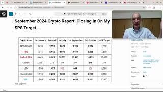 My September 2024 Hive Crypto Token Progress Report: Closing In On My SPS Target...