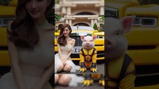 Wolverine Piglet& Honey arrived home #shorts #short #cute #wolverine #piglet #ai #marvel #superhero