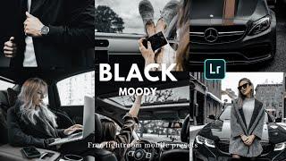 Black tone (moody)  preset| lightroom moody black preset| black tone filter preset