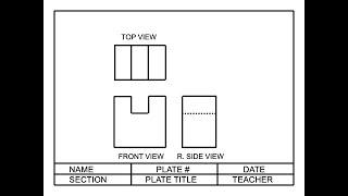 ORTHOGRAPHIC DRAWING TUTORIAL WITH AUDIO