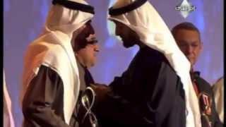 Taisser Atrak Recieving Abu Dhabi Award and Medal from HH Shiek Mohammed Bin Zayed Al Nahyan