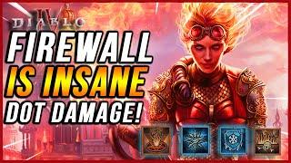 Diablo 4 - FIREWALL Sorceress is CRAZY DOT DAMAGE Leveling Build Guide!