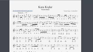 Kara Kışlar  - Ercan Saatçi NOTA SOLFEJ