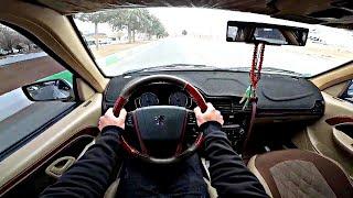 رانندگی با پژو پارس سال ، driving pov with peugeot 406