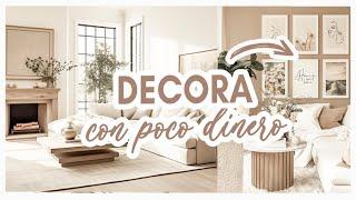 CREATIVAS IDEAS PARA TRANSFORMAR TU CASA PEQUEÑA CON POCO DINERO  Decoración FÁCIL y elegante