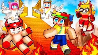 Escape HELL To HEAVEN In Minecraft With MY CRAZY FAN GIRLS...