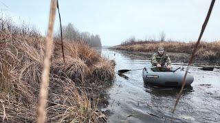 ОХОТА НА УТКУ С ЛОДКИ. ЗАКРЫЛСЯ ПО ПЕРУ, ПЕРЕХОЖУ НА БОРОВУЮ.