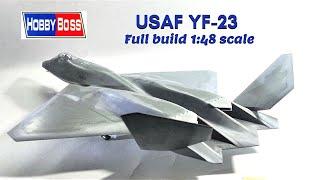 How to build USAF YF 23 model kit Hobby Boss 1:48 scale