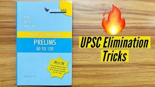 Best Book for UPSC elimination tricks Review Crack Prelims 80 to 120 for IAS aspirants room Tips
