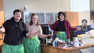 Crandall Public Library Winter Reading Challenge Luau!
