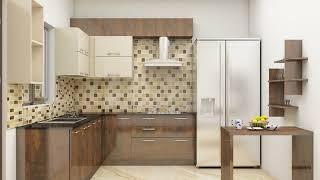 L Shaped Kitchen Design India | Scale Inch