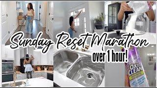 *NEW* SUNDAY RESET MARATHON || CLEANING MOTIVATION || DINNER IDEAS, CLEANING, LAUNDRY, ORGANIZATION