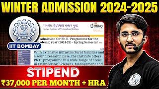 IIT BOMBAY Winter Admission 2024-2025 | With Low GATE Score | Complete Details