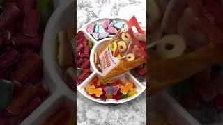 Filling platter with very interesting sweets/ASMR