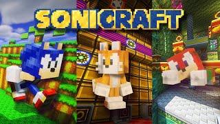 PLAYABLE SONIC AND MANY ZONES!! - sonicraft mod Minecraft