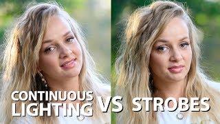 Continuous Lighting vs. Strobes