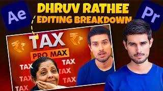 How to Edit Like Dhruv Rathee | All Editing Secrets Revealed | Editing Breakdown