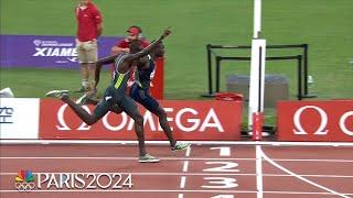 Emmanuel Wanyonyi wins TIGHT 800m over world champ Marco Arop at Xiamen | NBC Sports