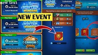 Carrom pool New event ️ Winter Wonders Leaderboard event  Carrom trials event  #carrom  #newevent