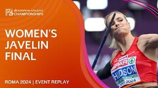 HISTORIC gold for Austria!  Women's javelin final replay | Roma 2024