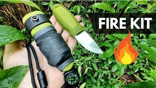 Making a Survival Fire Kit for the Morakniv Eldris Neck Knife