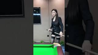 BEAUTIFUL WOMAN#shorts #billiards #pool