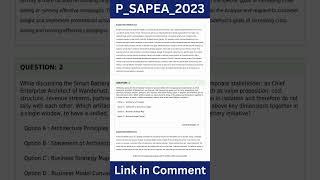 P_SAPEA_2023 Exam Questions | SAP Certified Professional - SAP Enterprise Architect