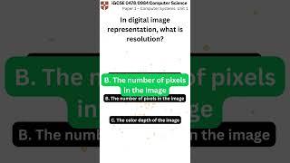 iGCSE Computer Science 0478 0984 Paper 1 Unit 1 q049 v1