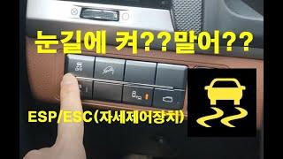 눈길에 켜? 말어~?ESP/ESC(자세제어장치)VDC/TCS눈길주행/눈길탈출/눈길출발