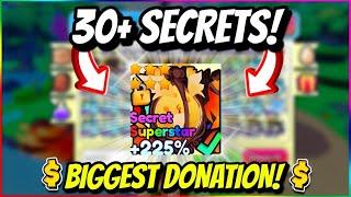  THE *BIGGEST* DONATION in PET WORLD OVER 30 SECRETS! (ROBLOX)