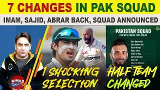 7 changes in Pakistan’s squad for West Indies Test 2025