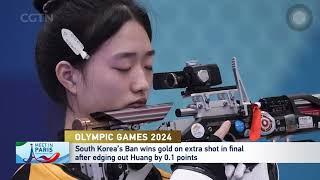 China's 17-year-old Huang Yuting takes silver in women's 10m air rifle at Paris 2024 Olympics