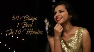 50 Songs in 10 Minutes 1 Beat | Bollywood Mashup | Medley | Sheetal Hemanth