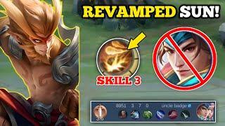 REVAMPED SUN, SKILL 3 IS BROKEN! (100% meta!) | SUN VS. ZILONG -MLBB