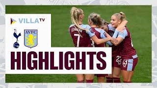 HIGHLIGHTS | Tottenham Hotspur 1-2 Aston Villa Women