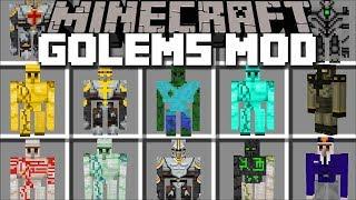 Minecraft MORE GOLEM MOD / BUILD GOLEMS TO FIGHT THE ZOMBIE APOCALYPSE!! Minecraft Mods