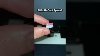 3DS SD Card Space? #nintendo3ds #shorts