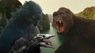 Legendary Godzilla Saves Legendary Kong from Skullcrawler