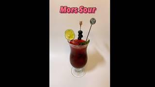 모르스 사워 Mors Sour - (창작)보드카45ml/링곤베리주스45ml/크랜베리주스45ml/그레나딘시럽30ml/딸기3머들링/트리플베리9머들링* #칵테일맛집 #홈텐딩 #칵테일