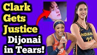 Caitlin Clark Gets Justice for Dijonai Carrington Eye Popping at WNBA Playoffs