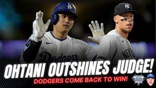 MUST-SEE: Shohei Ohtani Hits Two Home Runs! Dodgers Have Largest Come Back of the Year Beat Yankees!