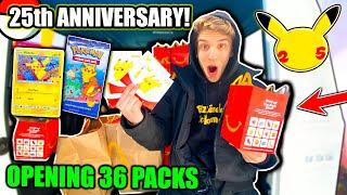 *I BOUGHT NEW POKEMON CARDS AT MCDONALDS!* 25th Anniversary Booster Packs! 2021