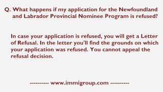 What happens if my application for the NLPNP is refused?